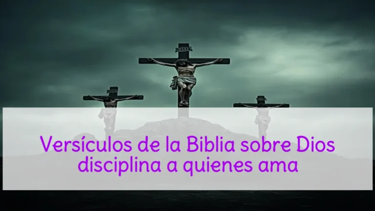 Versículos de la Biblia sobre Dios disciplina a quienes ama