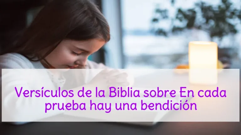 Versículos de la Biblia sobre En cada prueba hay una bendición