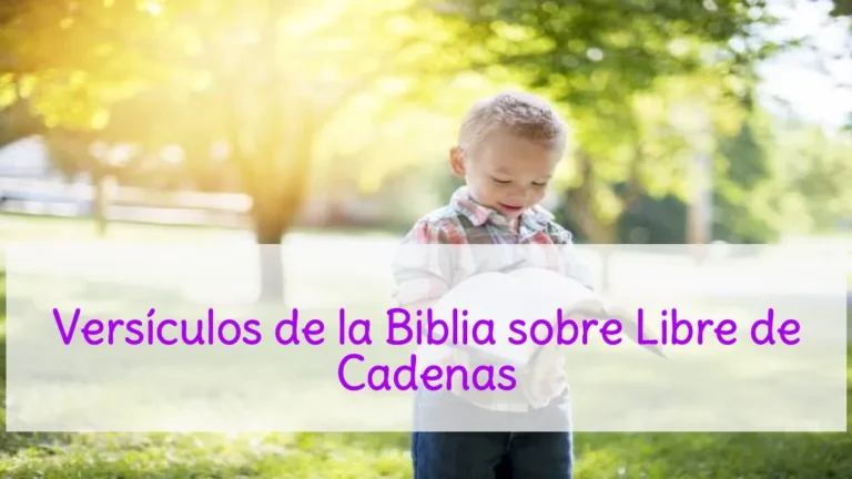 Versículos de la Biblia sobre Libre de Cadenas