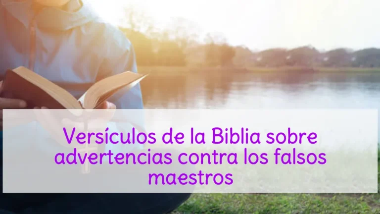 Versículos de la Biblia sobre advertencias contra los falsos maestros