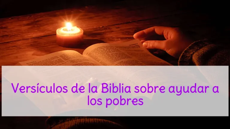 Versículos de la Biblia sobre ayudar a los pobres