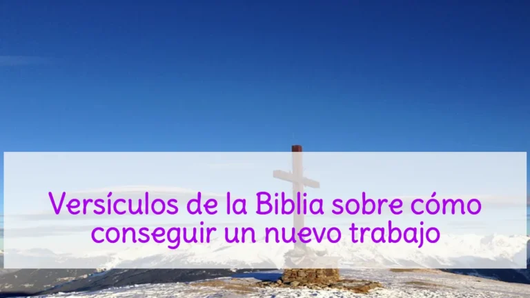 Versículos de la Biblia sobre cómo conseguir un nuevo trabajo