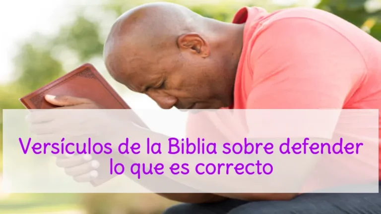 Versículos de la Biblia sobre defender lo que es correcto