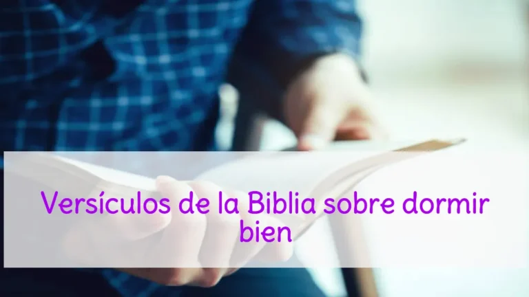 Versículos de la Biblia sobre dormir bien