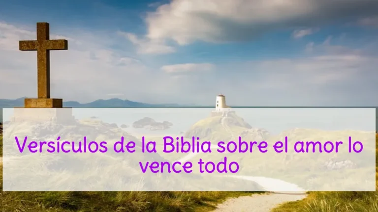 Versículos de la Biblia sobre el amor lo vence todo