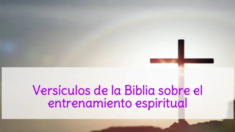 Versículos de la Biblia sobre el entrenamiento espiritual
