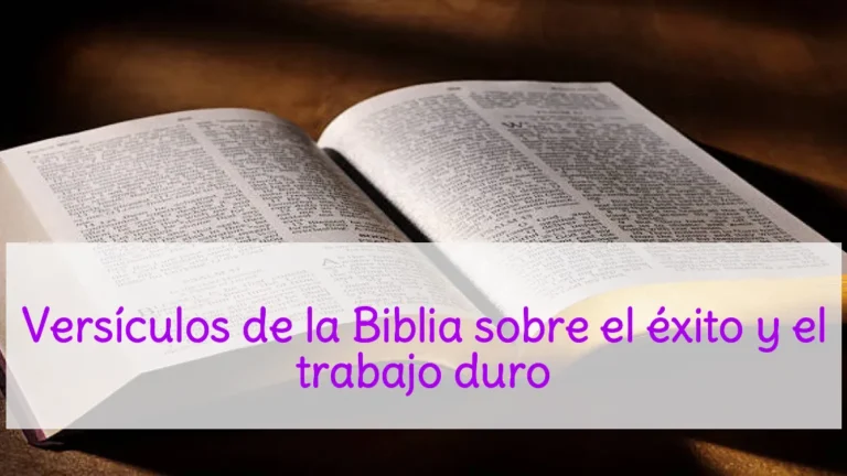 Versículos de la Biblia sobre el éxito y el trabajo duro
