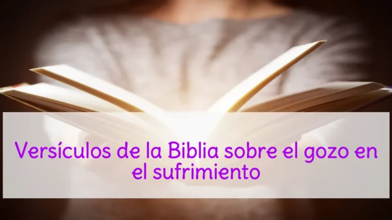 Versículos de la Biblia sobre el gozo en el sufrimiento