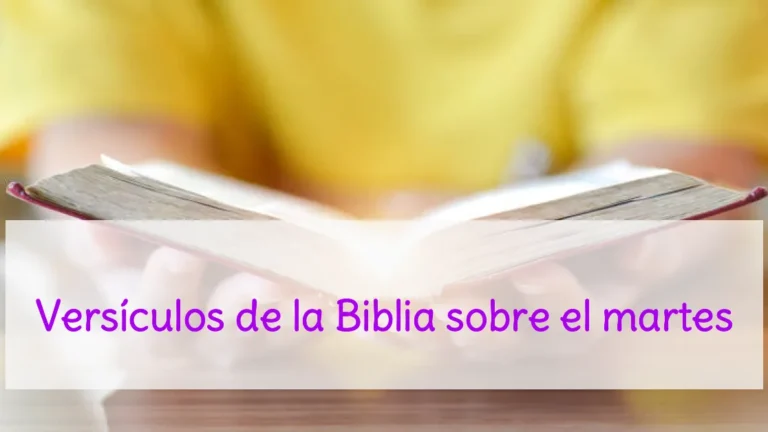 Versículos de la Biblia sobre el martes