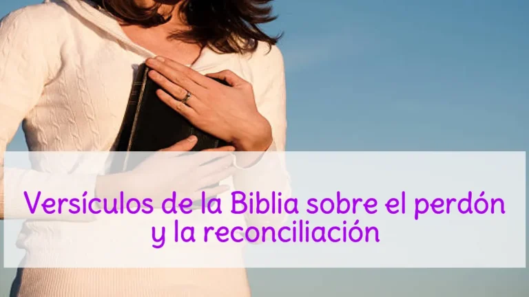 Versículos de la Biblia sobre el perdón y la reconciliación