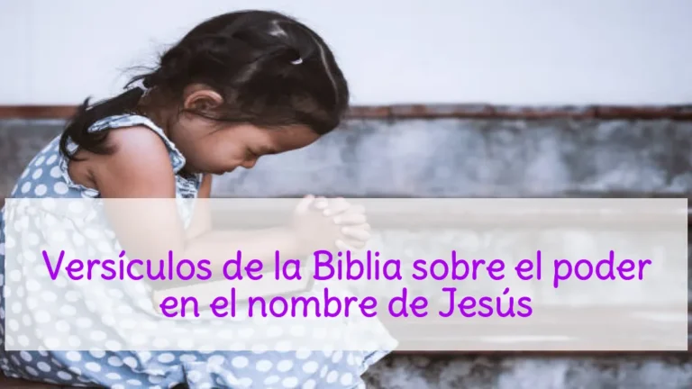 Versículos de la Biblia sobre el poder en el nombre de Jesús