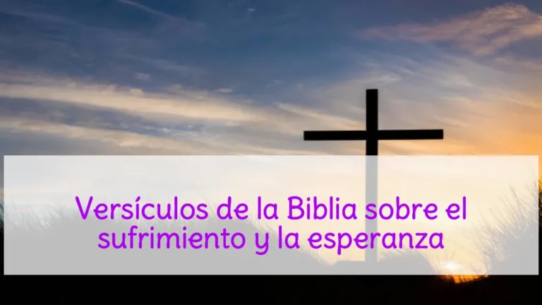 Versículos de la Biblia sobre el sufrimiento y la esperanza