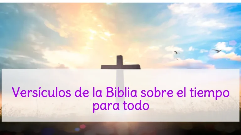 Versículos de la Biblia sobre el tiempo para todo