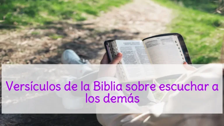 Versículos de la Biblia sobre escuchar a los demás