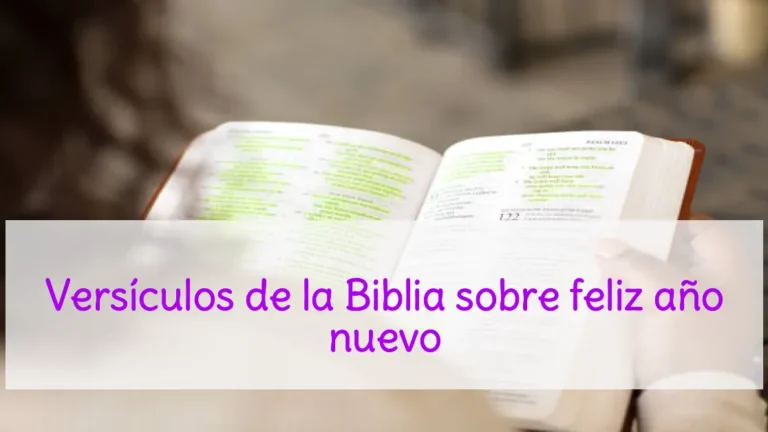 Versículos de la Biblia sobre feliz año nuevo