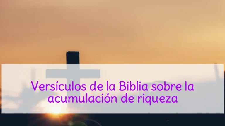 Versículos de la Biblia sobre la acumulación de riqueza