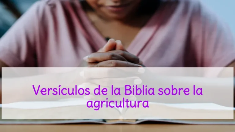 Versículos de la Biblia sobre la agricultura