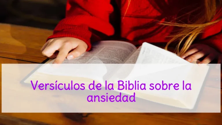 Versículos de la Biblia sobre la ansiedad