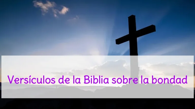 Versículos de la Biblia sobre la bondad