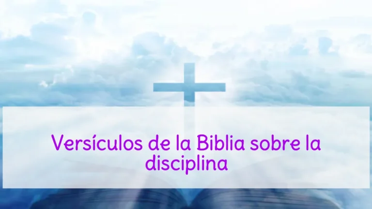 Versículos de la Biblia sobre la disciplina