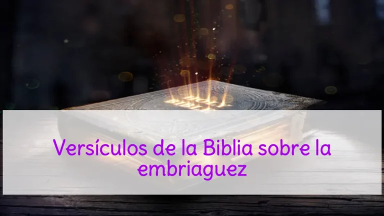 Versículos de la Biblia sobre la embriaguez