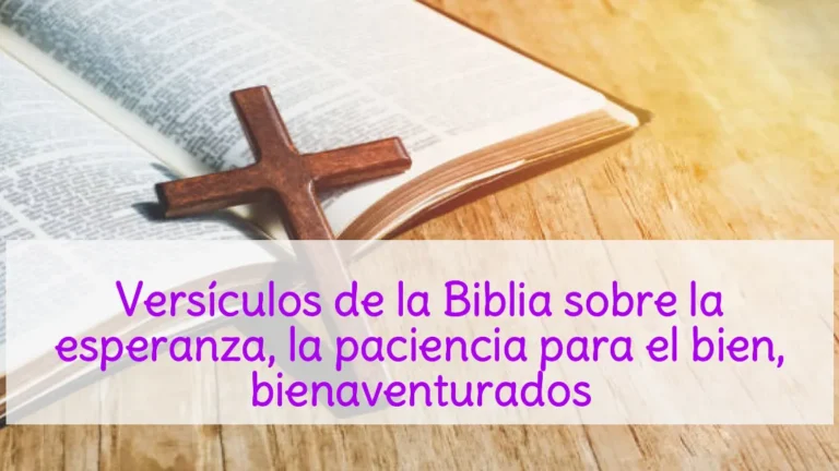Versículos de la Biblia sobre la esperanza, la paciencia para el bien, bienaventurados