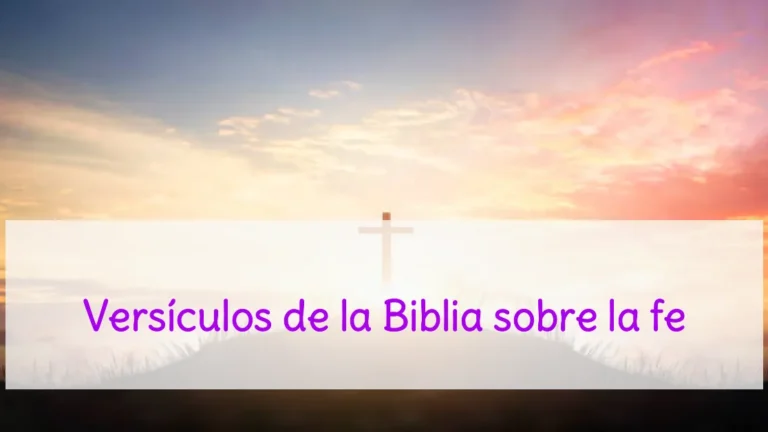 Versículos de la Biblia sobre la fe