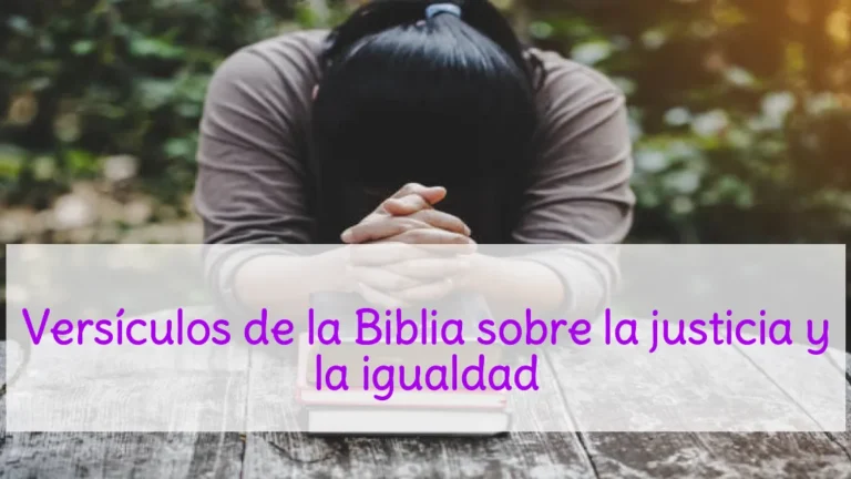 Versículos de la Biblia sobre la justicia y la igualdad
