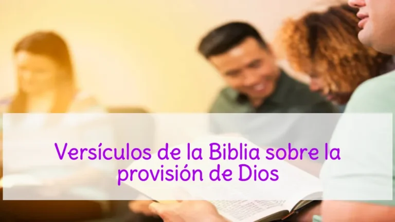 Versículos de la Biblia sobre la provisión de Dios