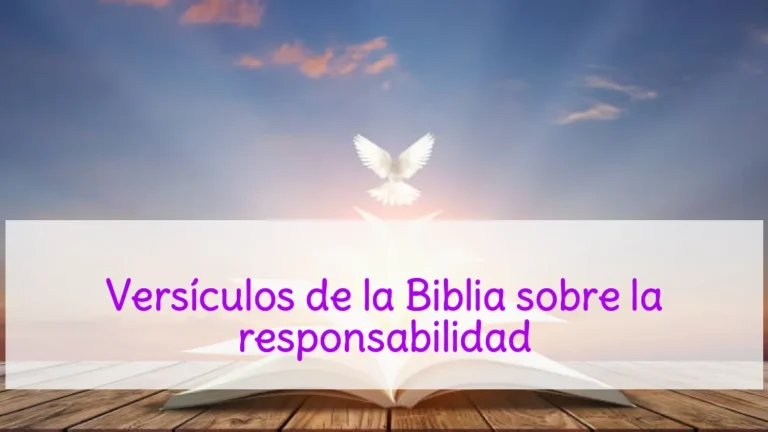 Versículos de la Biblia sobre la responsabilidad