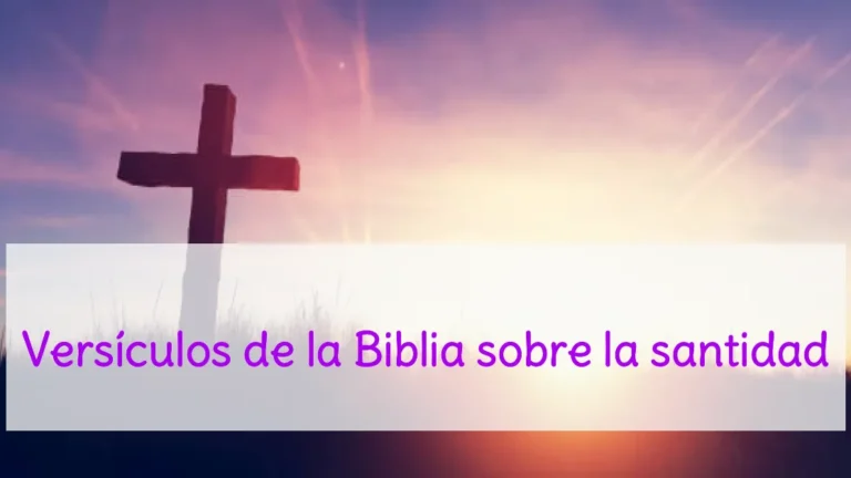 Versículos de la Biblia sobre la santidad