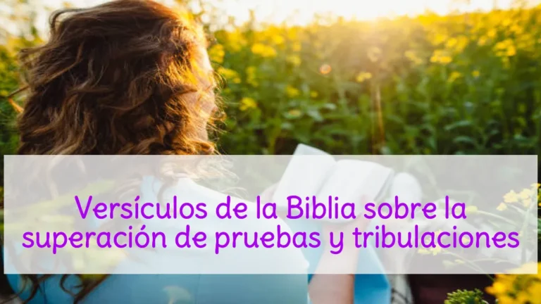 Versículos de la Biblia sobre la superación de pruebas y tribulaciones