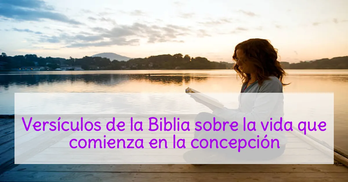 Versículos de la Biblia sobre la vida que comienza en la concepción
