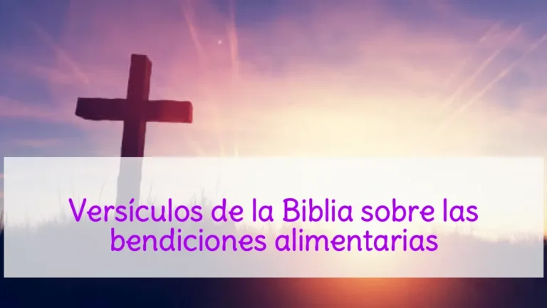 Versículos de la Biblia sobre las bendiciones alimentarias
