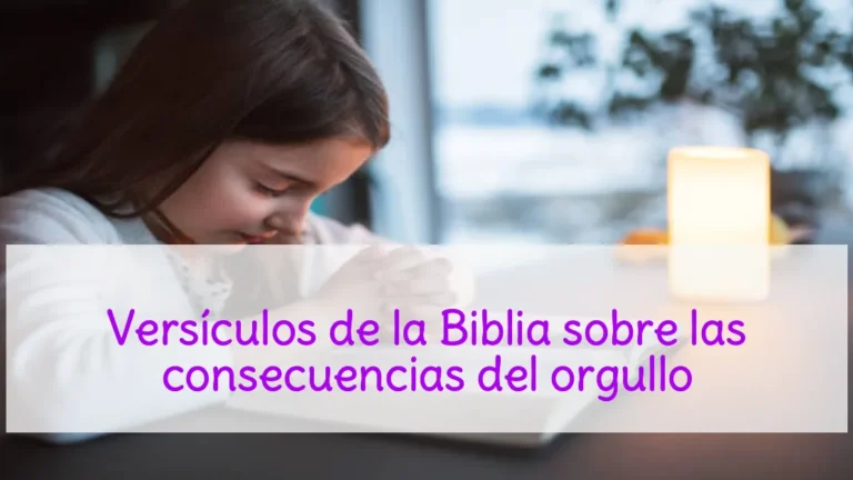 Versículos de la Biblia sobre las consecuencias del orgullo