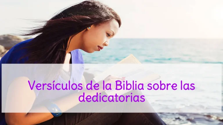 Versículos de la Biblia sobre las dedicatorias