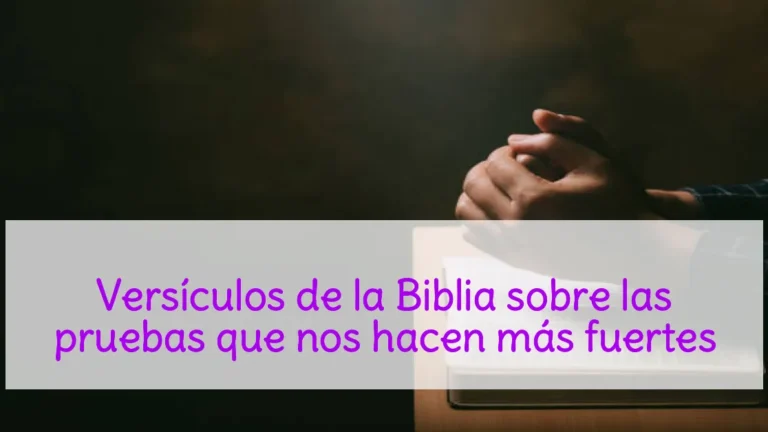 Versículos de la Biblia sobre las pruebas que nos hacen más fuertes