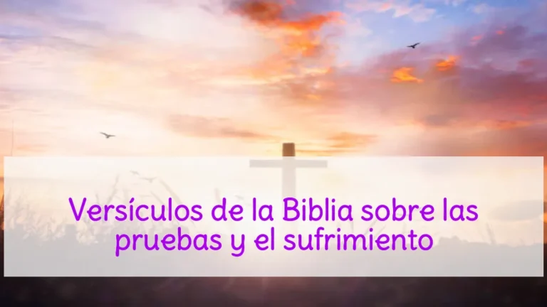 Versículos de la Biblia sobre las pruebas y el sufrimiento