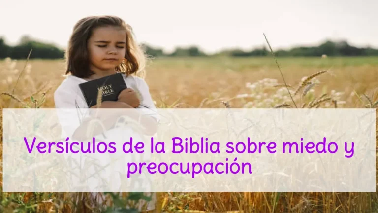 Versículos de la Biblia sobre miedo y preocupación