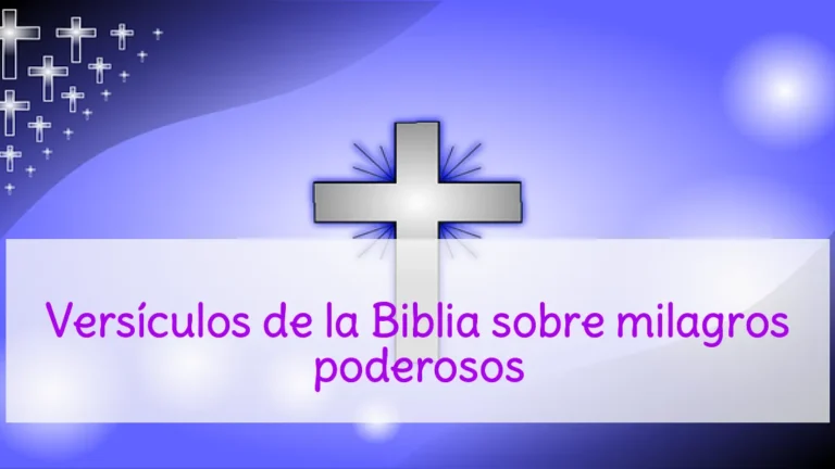 Versículos de la Biblia sobre milagros poderosos