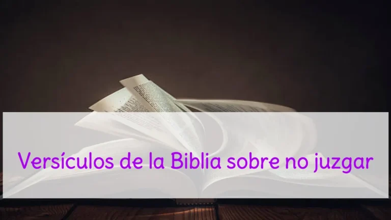 Versículos de la Biblia sobre no juzgar