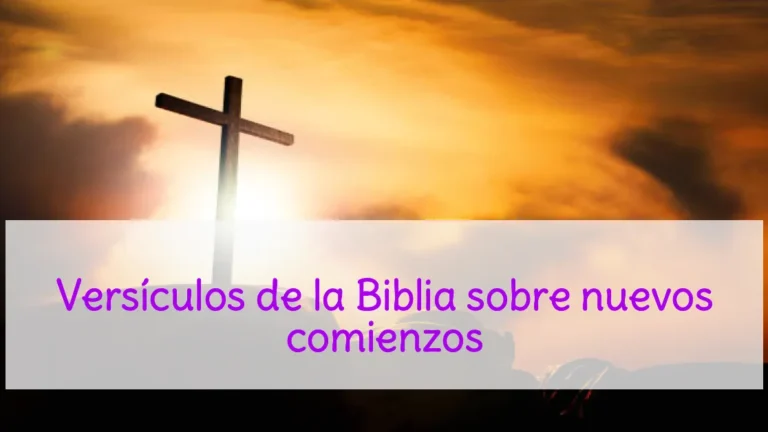 Versículos de la Biblia sobre nuevos comienzos
