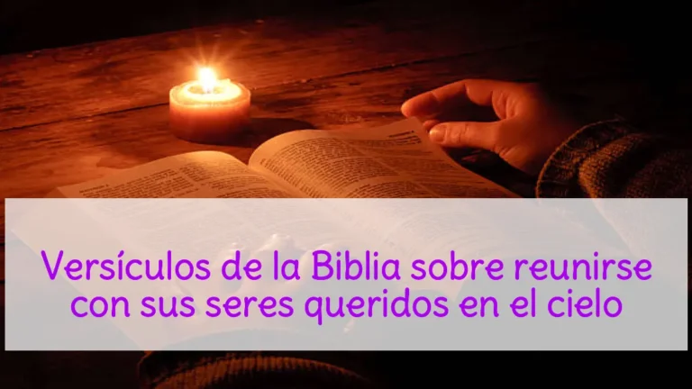 Versículos de la Biblia sobre reunirse con sus seres queridos en el cielo