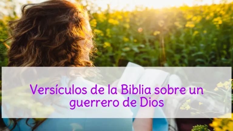 Versículos de la Biblia sobre un guerrero de Dios
