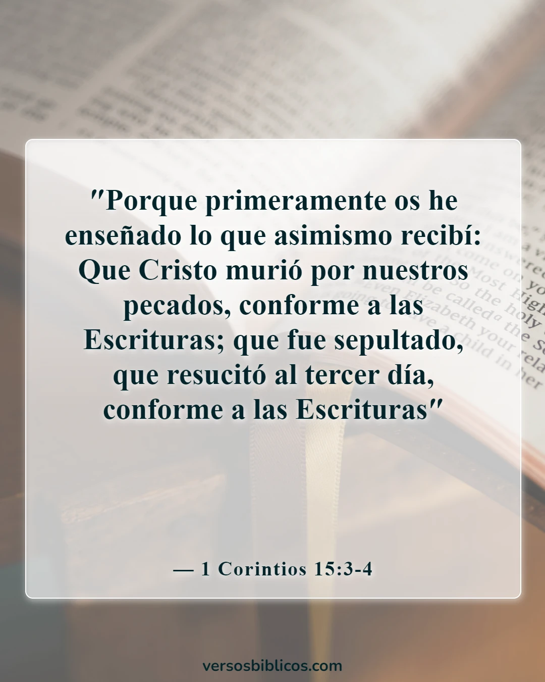 Versículos de la Biblia sobre las mejores bendiciones del viernes (1 Corintios 15:3-4)