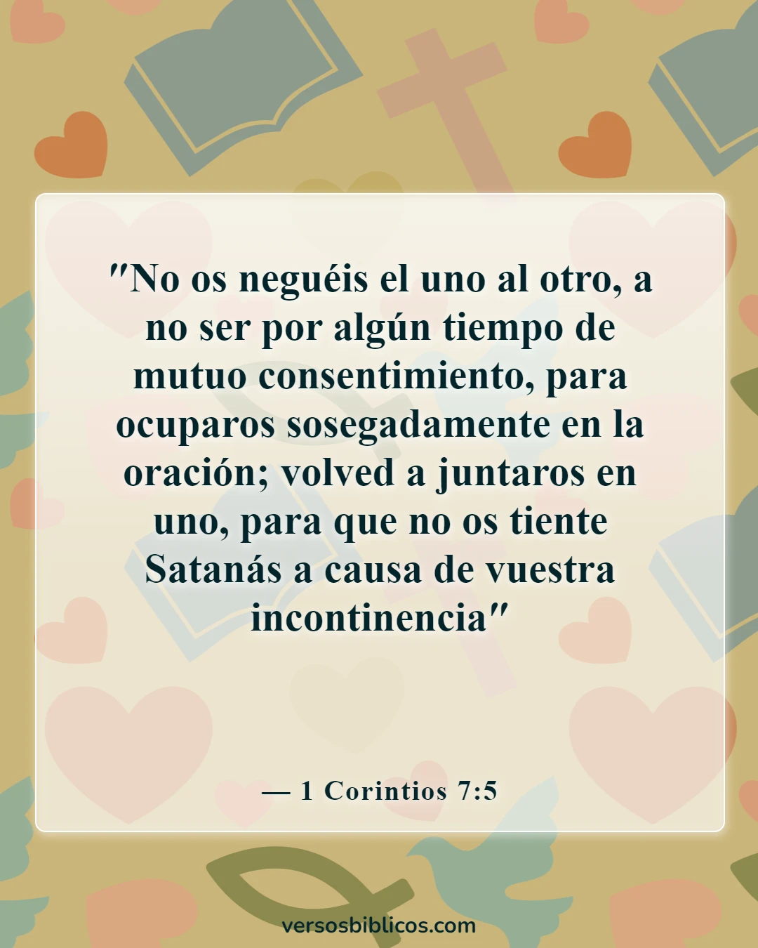 Versículos de la Biblia sobre el ayuno (1 Corintios 7:5)