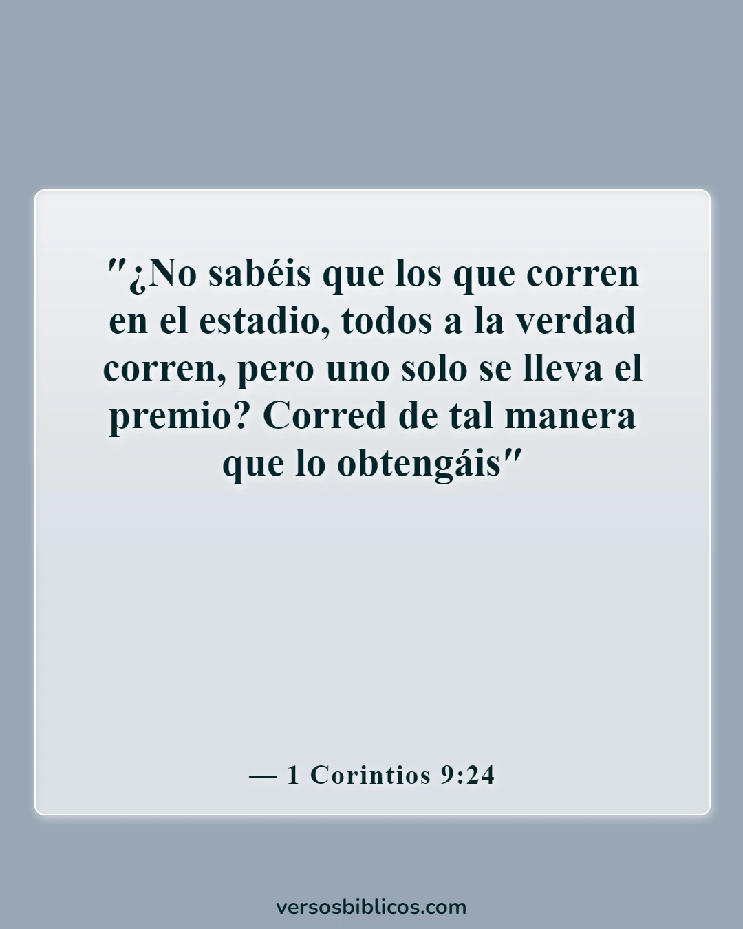 Versículos de la Biblia sobre el estímulo de los estudiantes (1 Corintios 9:24)
