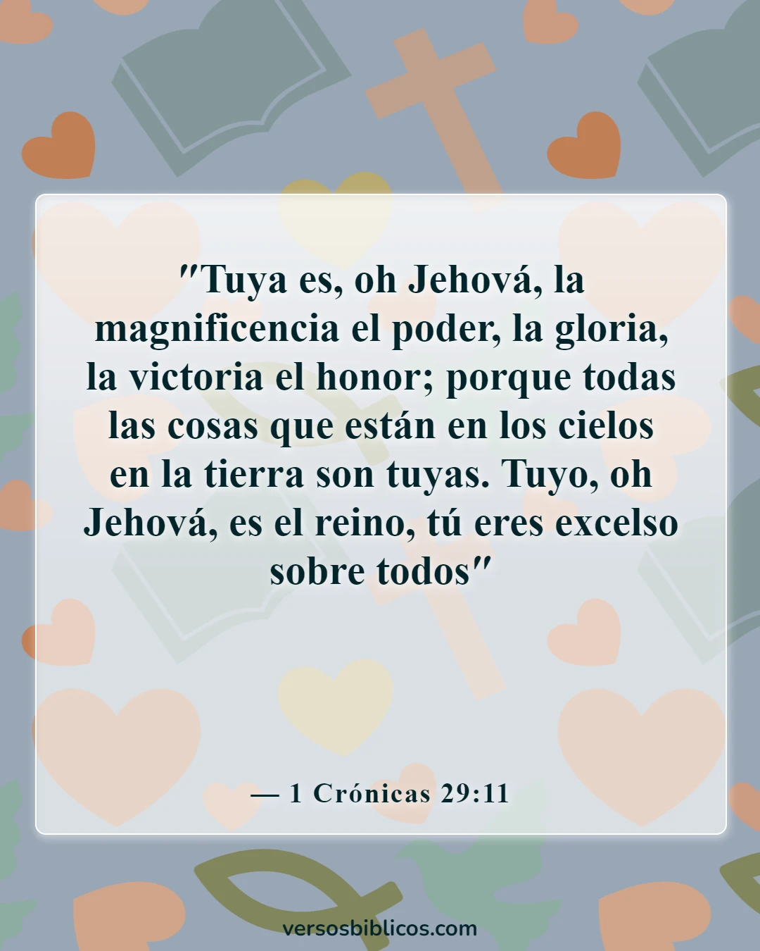 Versículos de la Biblia sobre Dios actúa de maneras misteriosas (1 Crónicas 29:11)