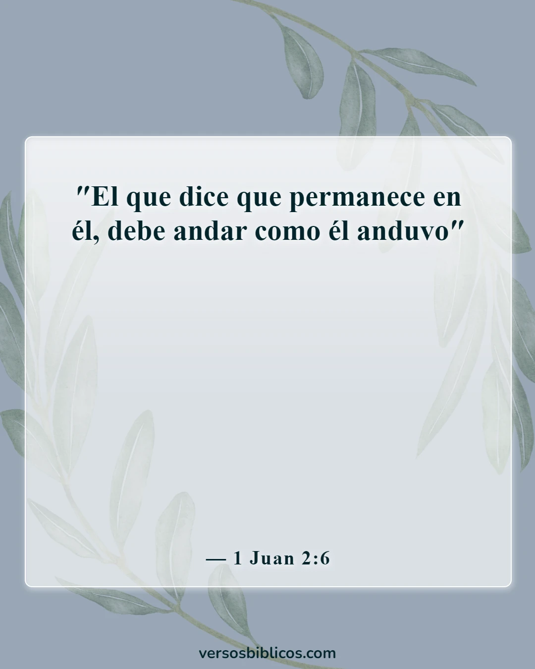 Versículos de la Biblia sobre moralidad y ética (1 Juan 2:6)