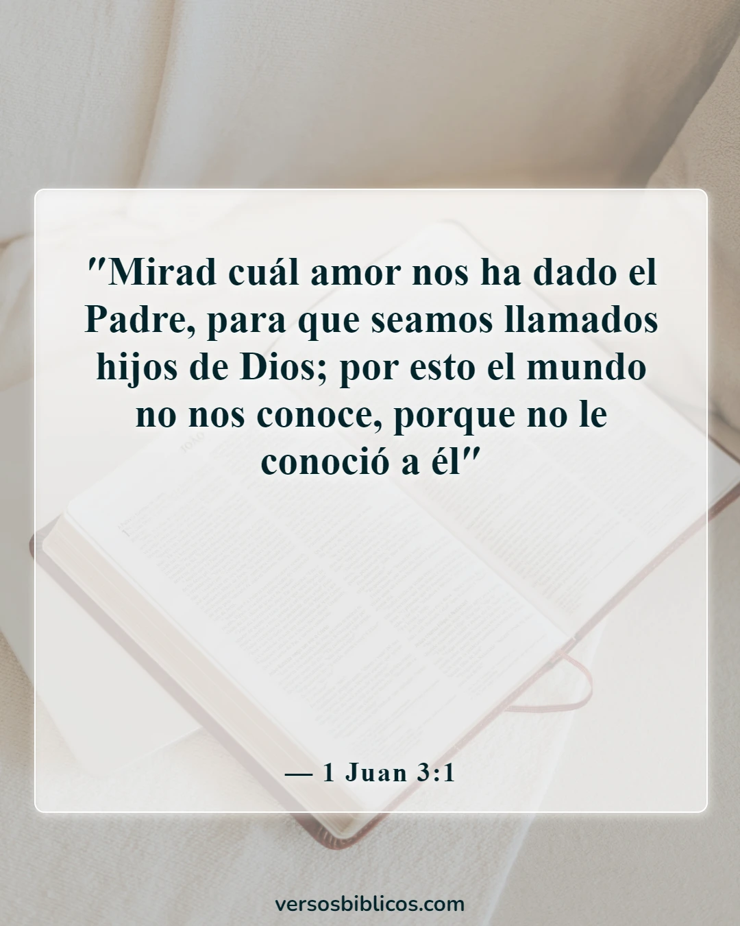 Versículos de la Biblia sobre tu apariencia insegura (1 Juan 3:1)